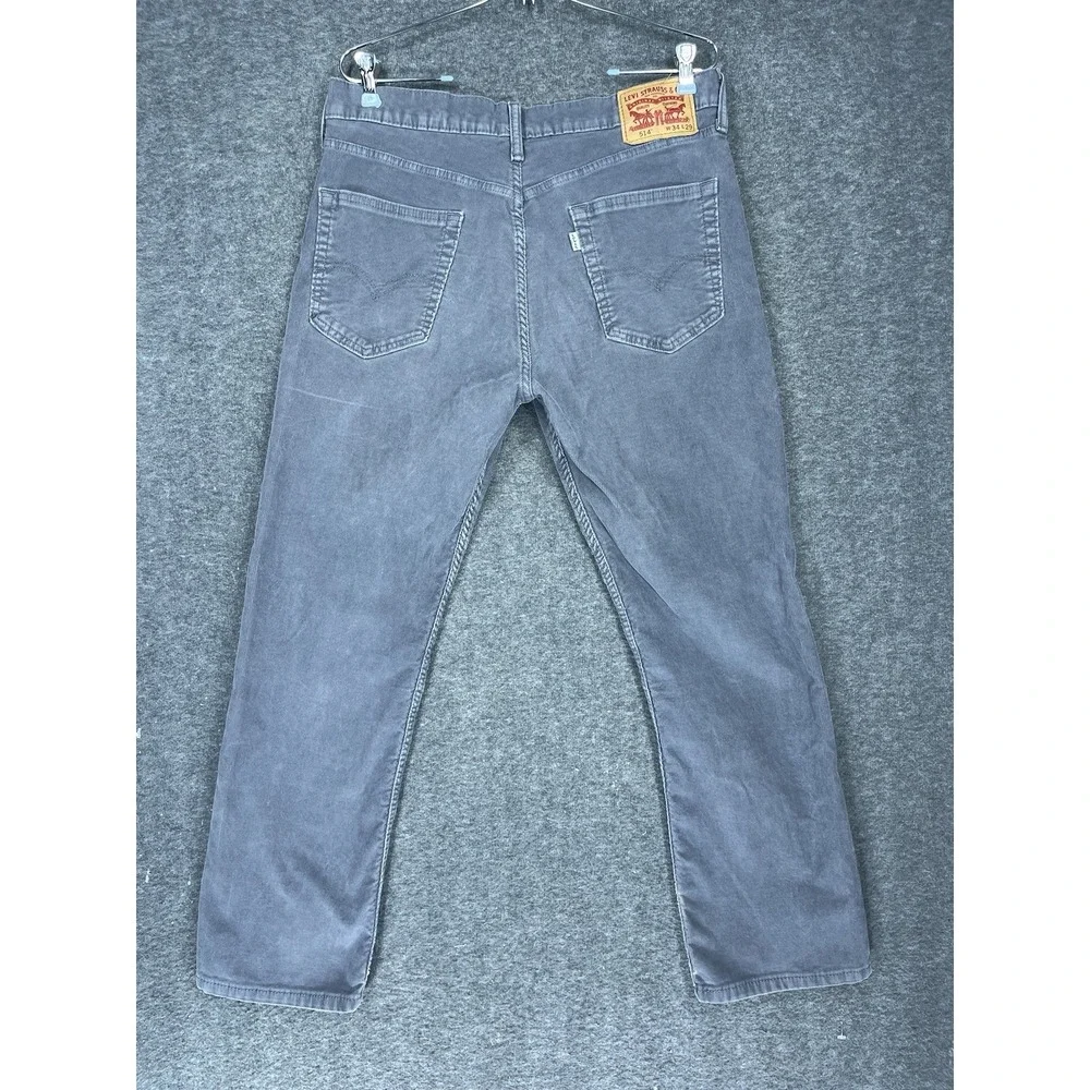 Levi's 514 Corduroy pants Men's 34x29 Gray‎ Straight Fit